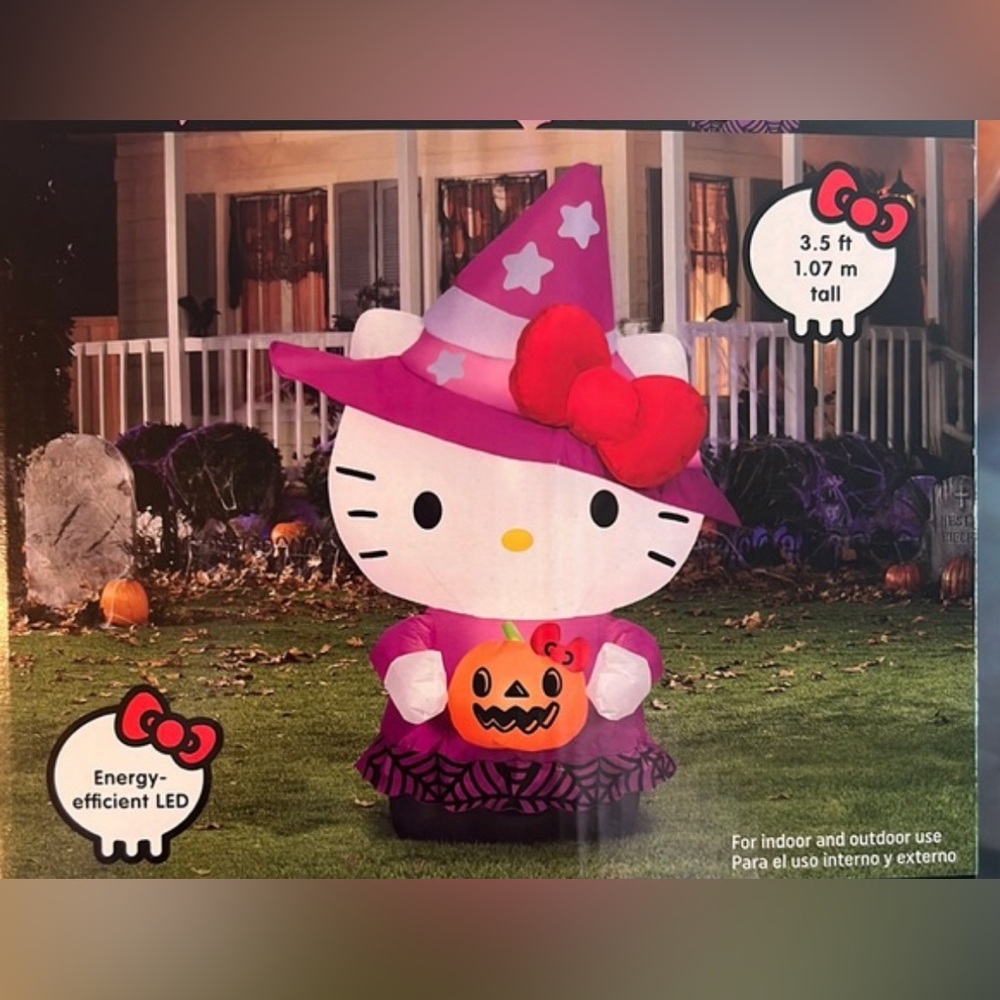 Hellokitty witch blow up inflatable